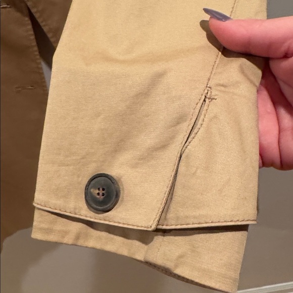 System Double-Breasted Tan Trench Coat - Picture 6 of 10